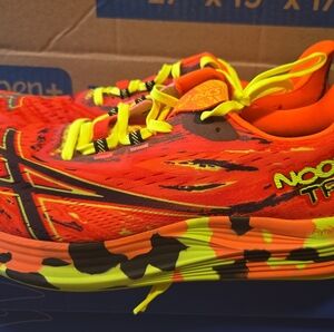 Asics Vibrant Orange and Yellow Sneakers